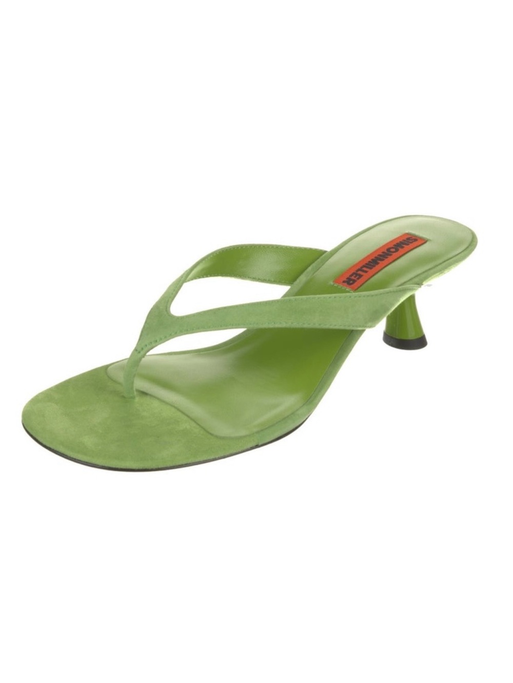 Simon Miller Lime Green Suede Thong Sandals - Picture 3 of 4